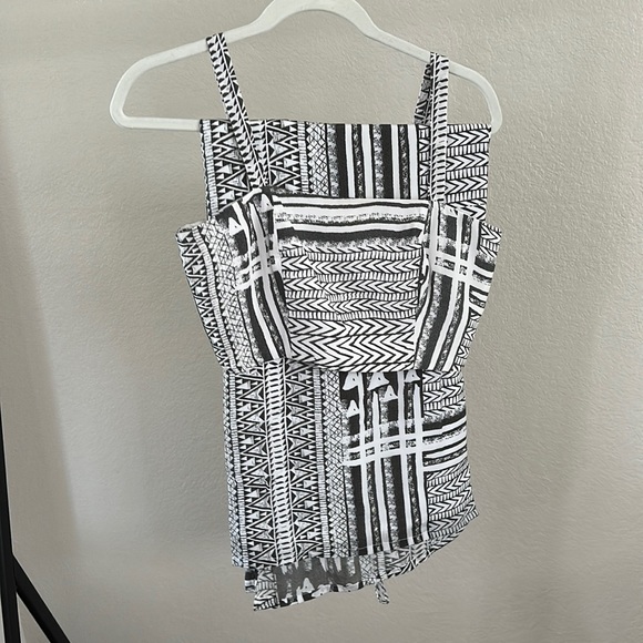 Masaba Tribal Print Crop Top with Dhoti Skirt - Picture 5 of 14